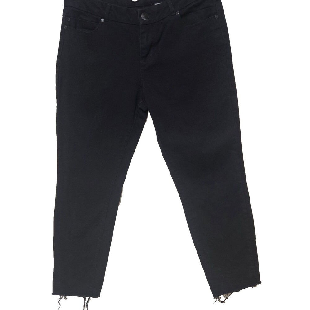 Camaieu Black jeans W 29 L 25 Raw Hem EUC